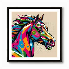 Colorful Horse 2 Art Print