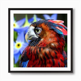 Colorful Parrot Art Print