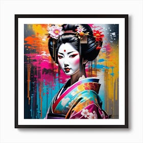 Geisha 142 Art Print