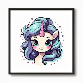 Unicorn Girl 3 Art Print