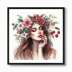 Cherry Blossom Girl Art Print