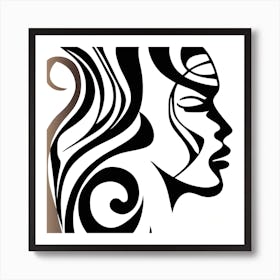 In Silhouette Art Print