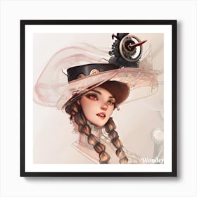 Steampunk Girl 1 Art Print