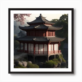 Chinese Pagoda Art Print