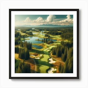 Golf course Art Print