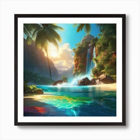 Rainbow Water Art Print