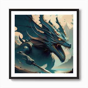 The Dragon Fighter Art Print