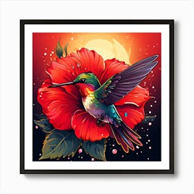 Hummingbird art print 1 Art Print