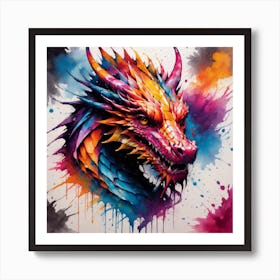 Dragon Head Art Print