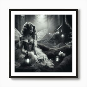 Fairy In The Forest 30 Art Print