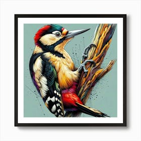 Woodpecker Art Print