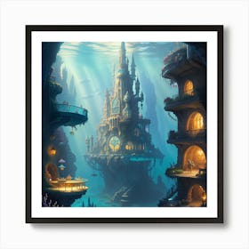 Underwater City Art Print