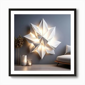 Origami Star Art Print
