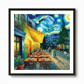 Van Gogh Painted A Cafe Terrace At The Edge Of The Universe (4) Art Print