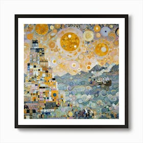 Klimt'S City Art Print