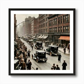 Nyc Street Scene Art Print