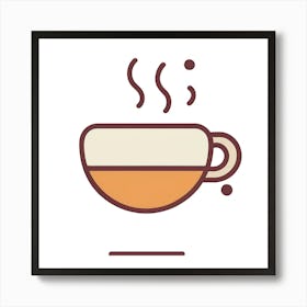 Coffee Cup Icon Art Print