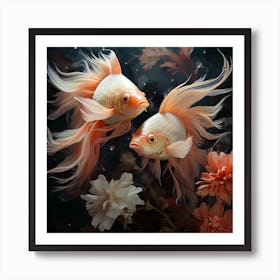 Two Betta Fish Art Print