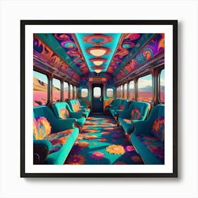 Psychedelic Express 5 Art Print