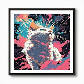 Cat In Space 1 Art Print