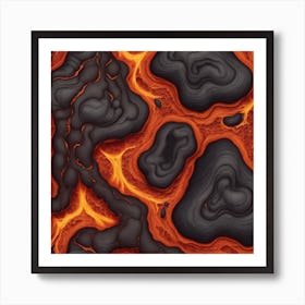 Lava Texture Art Print