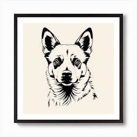 Australian Shepherd Dog5 Art Print