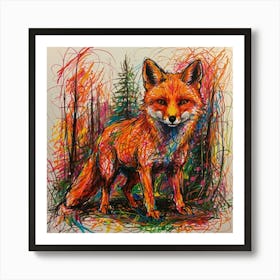 Red Fox Art Print