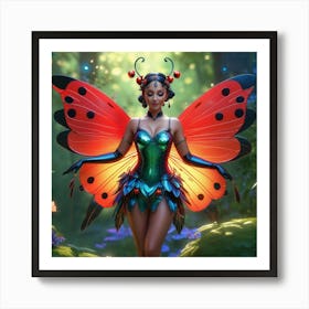 Butterfly Fairy Art Print