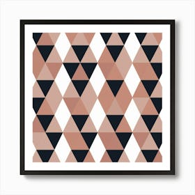 Geometric Triangles Art Print