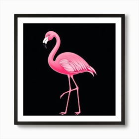 Pink Flamingo Art Print