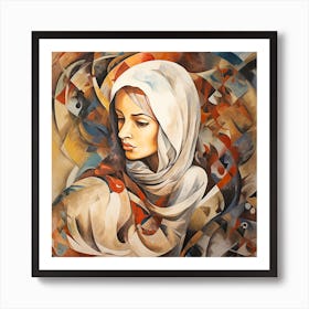 Portrait of a woman 5 Art Print