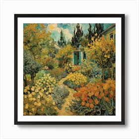 Garden By Vincent Van Gogh Art Print 2 Art Print