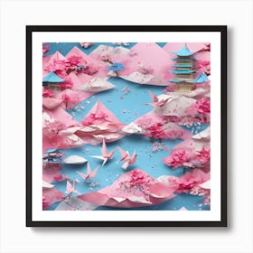 Origami Art Art Print