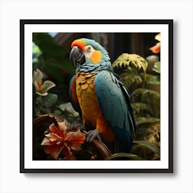 Studio 83 Happy Parrot Greeting Card In The Style Of Detailed C 31d7c51c 4fea 405c B55d 6d97d7e9ec99 Art Print