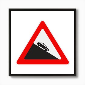 Road Sign.A fine artistic print that decorates the place.21 Art Print