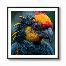 Parrot In The Rain 1 Art Print