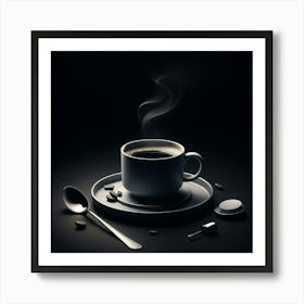 Coffee Cup On A Saucer 2 Art Print