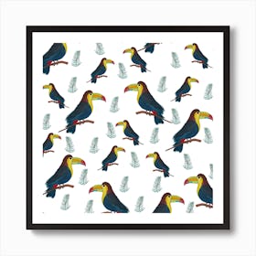 Tropical Toucan Birds Art Print