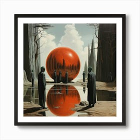 'The Red Ball' Art Print