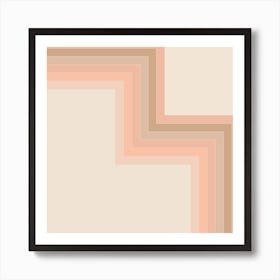 Soft Light Corner Angle Square Art Print