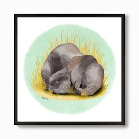 Elephant /Éléphanteau  Art Print