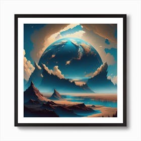 Earth From A Different Planet Art Print