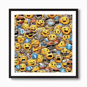 21719 Emojit Art Print