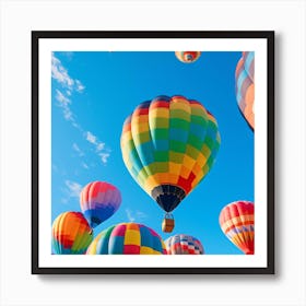 Hot Air Balloons In The Sky 6 Art Print