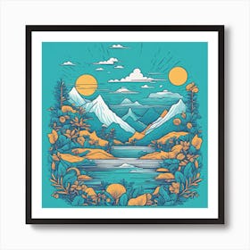 Mountain Landscape 3 Art Print