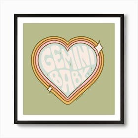 Gemini Baby Art Print