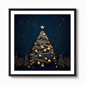 Christmas Tree Background 4 Art Print