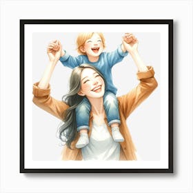 Mother And Child Art Print