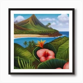 Hawaii Landscape Art Print