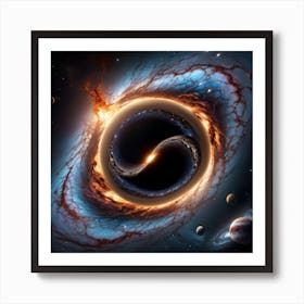 Black Hole Art Print